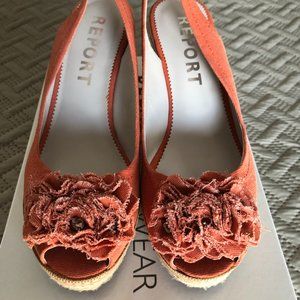 Report Rogers Wedge in Orange